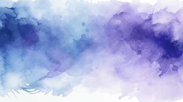 Photo illustration of abstract watercolor background painted in blue and purple in the style of xu bing