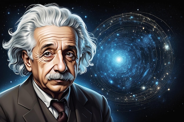 Illustration of Albert Einstein