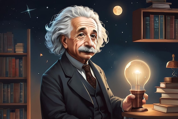 Illustration of Albert Einstein