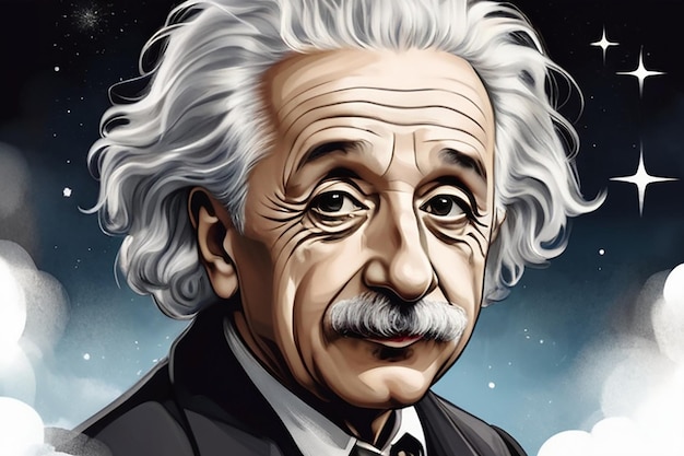 Illustration of Albert Einstein