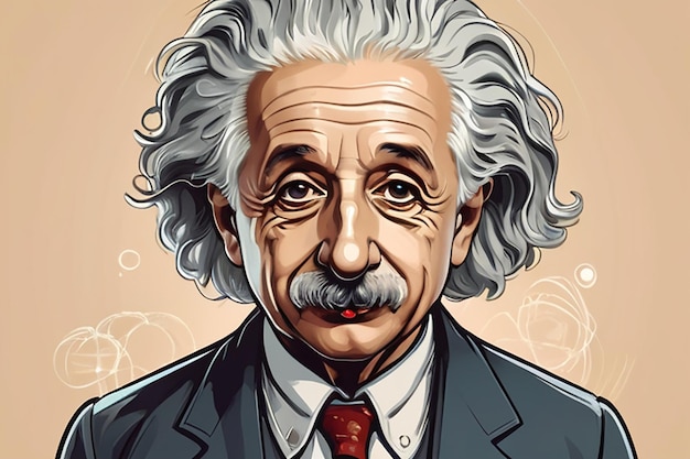 Illustration of Albert Einstein