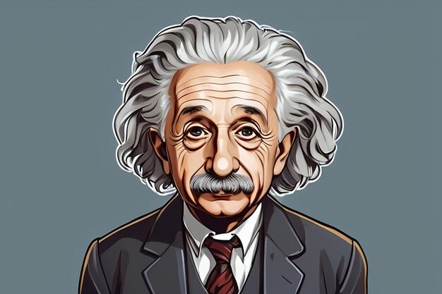 Illustration of Albert Einstein