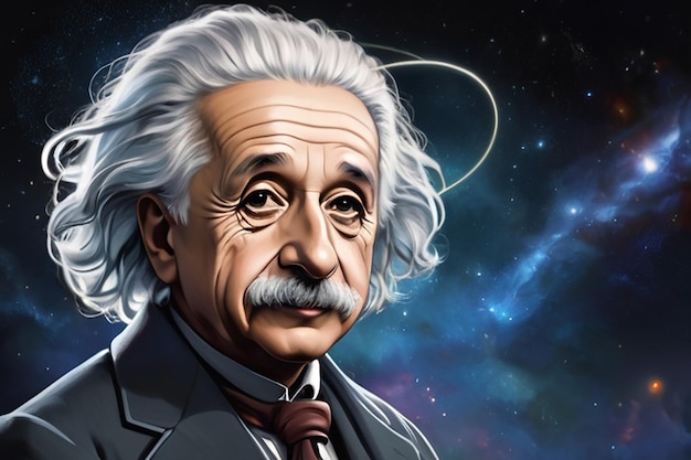 Illustration of Albert Einstein