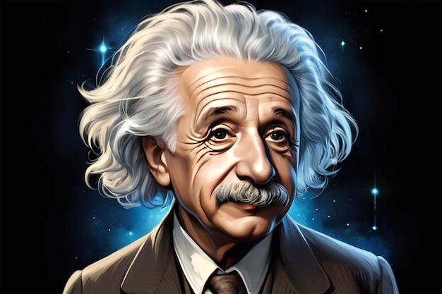 Illustration of Albert Einstein