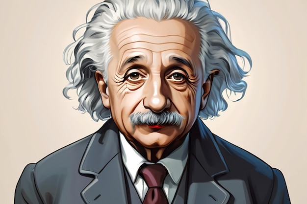 Illustration of Albert Einstein