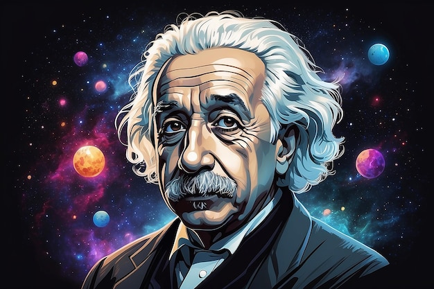 Illustration of Albert Einstein