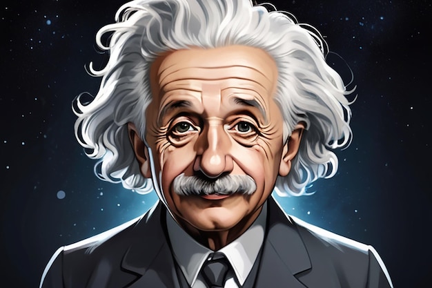 Иллюстрация Альберта Эйнштейна