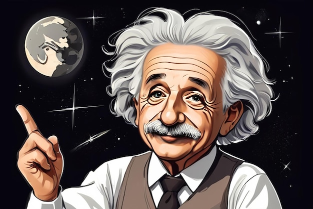 Illustration of Albert Einstein