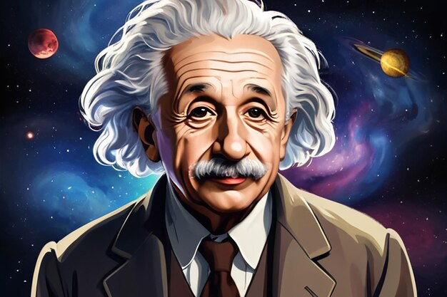 Illustration of Albert Einstein