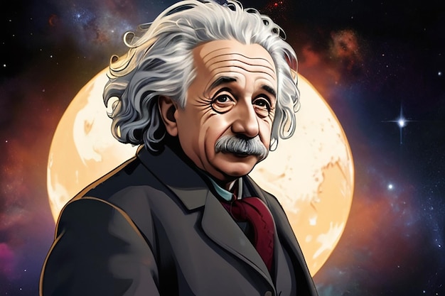 Illustration of Albert Einstein