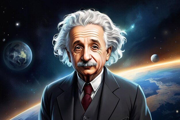 Illustration of Albert Einstein