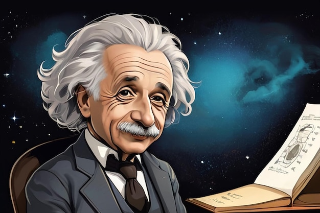 Illustration of Albert Einstein