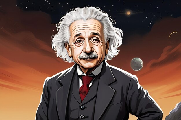 Illustration of Albert Einstein