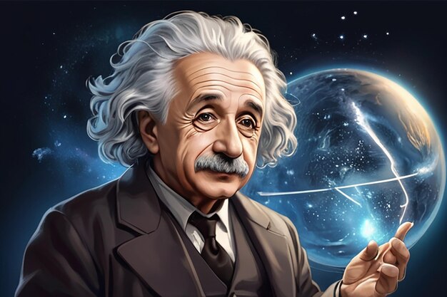 Illustration of Albert Einstein