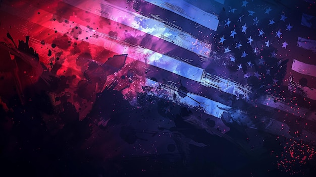 Иллюстрация американского флага в День памяти