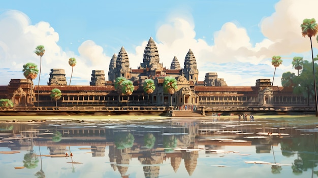 Иллюстрация Ангкор-Вата