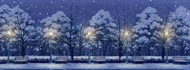 Wallpaper ID 98453  anime night mountains building snow winter free  download