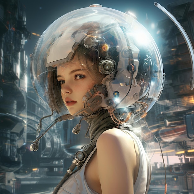 illustration of artistic with futuristic and realistic touches