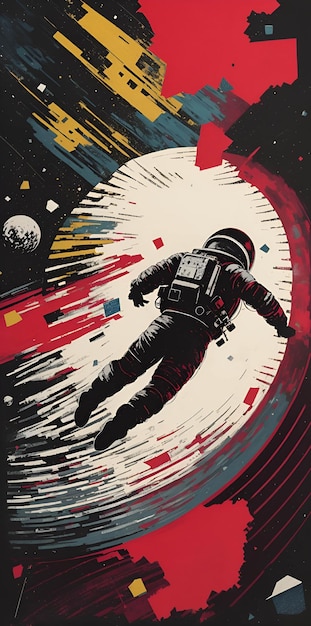 An illustration of an astronaut in space with the words'space exploration'on the cover.