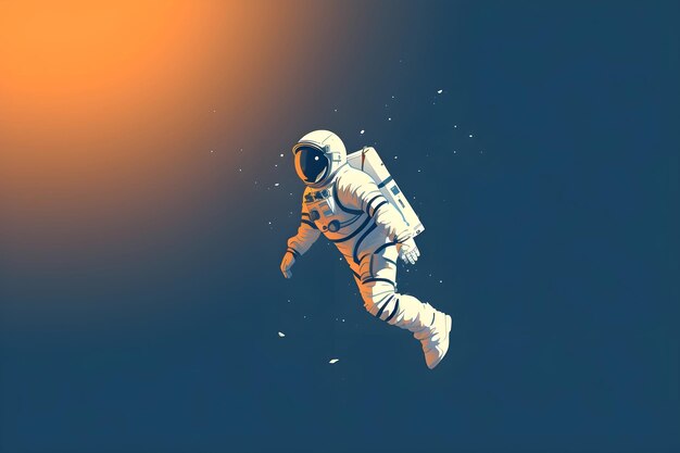 Photo illustration of an astronaut