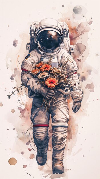 an illustration of an astronaut