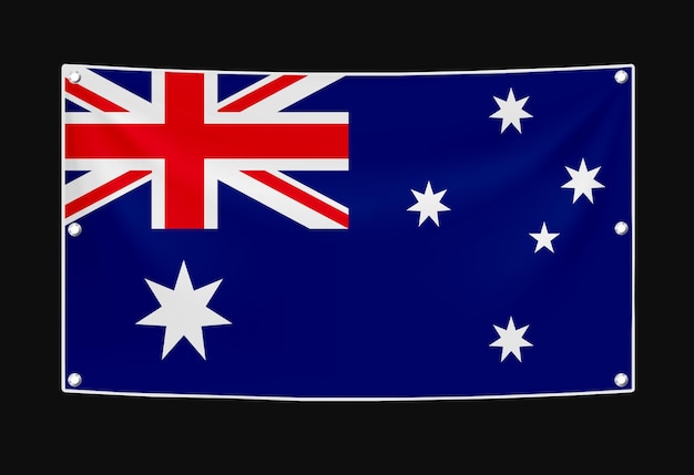 Foto illustrazione della bandiera dell'australia