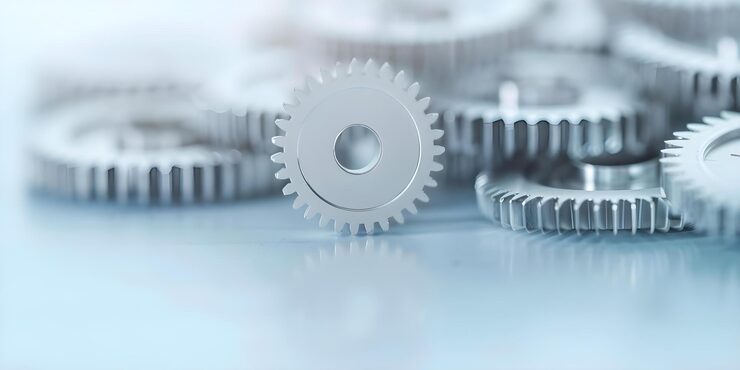 Photo 自動化文件工作流程的插圖與同步的<unk>輪在運動概念 自動化文檔工作流程 動態中的<unk>轮 整合同步的流程可視化