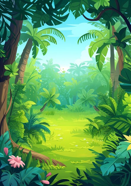 Illustration of Background Jungle