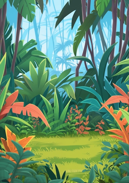 Illustration of Background Jungle