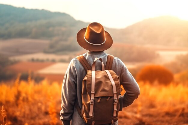 Photo illustration of backpack