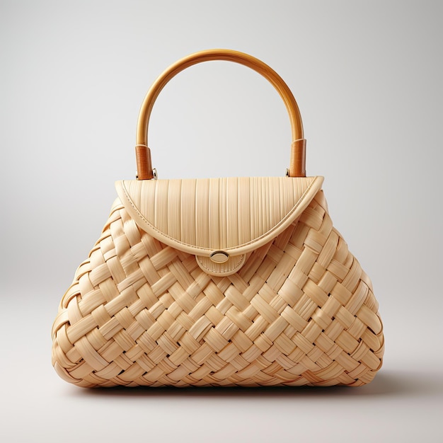 Photo illustration bag bamboo weaving showcase