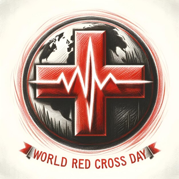 Photo illustration of banner for world red cross day