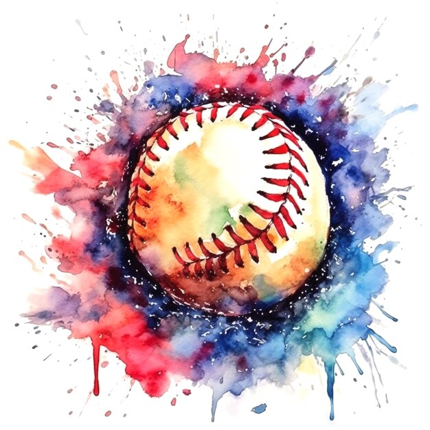 Photo illustration of baseball