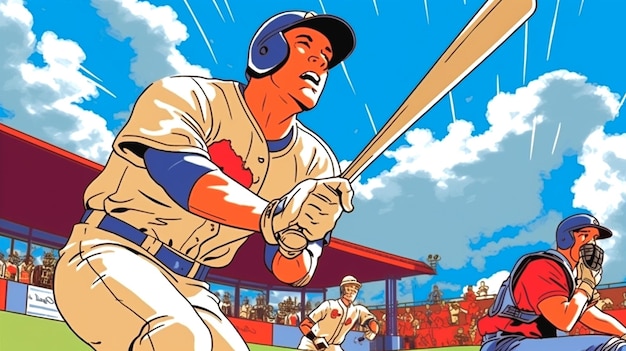 illustration of baseball