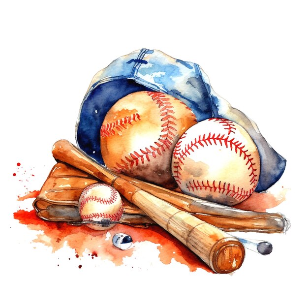 Foto illustrazione di baseball