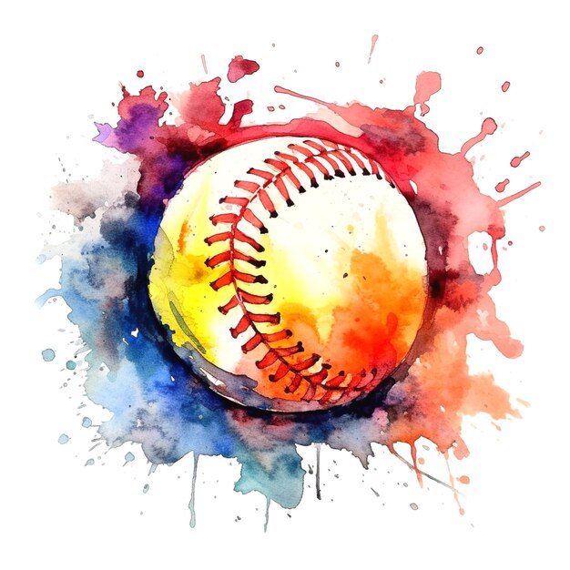 Photo illustration of baseball