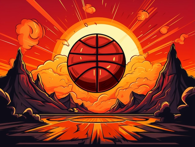 illustration basketball ball