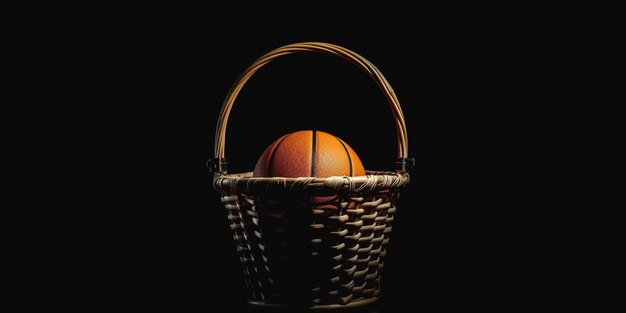 Photo illustration of basketball