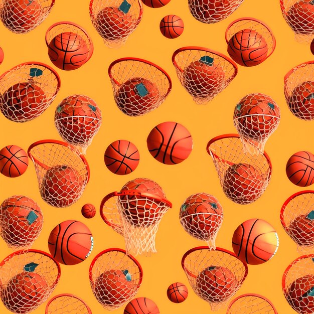 Photo illustration of basketball