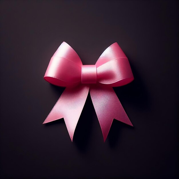 illustration of a beautiful pink bow