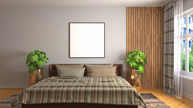 Illustration of the bedroom interior