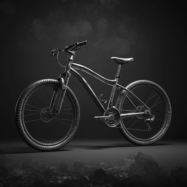 Photo illustration of bicycle