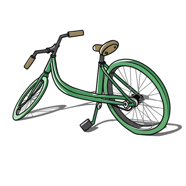 Photo illustration of bicycle