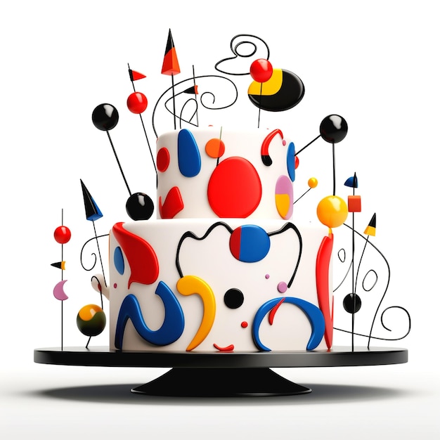 Photo illustration of birthday cake