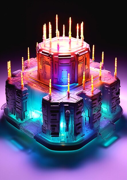 Foto illustrazione della torta di compleanno