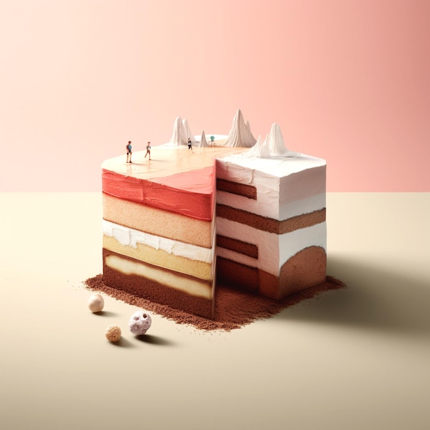 Illustration of birthday cake