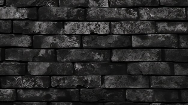 Photo illustration of a black brick wall