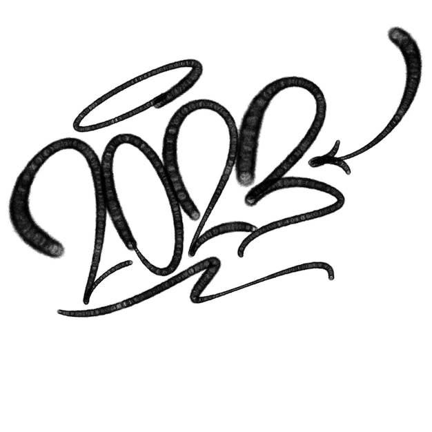 Photo illustration black graffiti tag lettering aerosol can spray paint