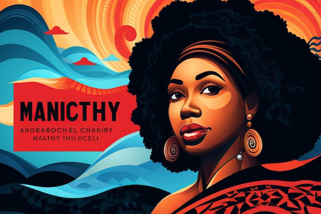 illustration of Black history month vector