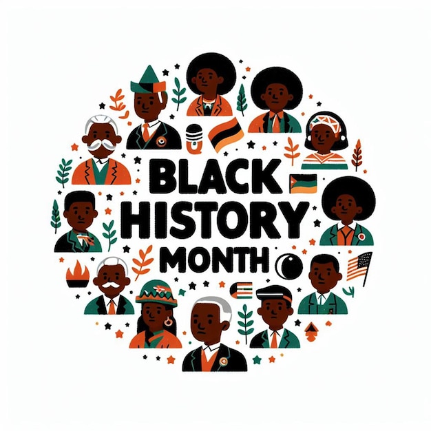 Photo illustration for black history month